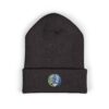 Embroidered Grateful Dead Steal Your Face Cuffed Beanie — Pink Winter Knit Hat